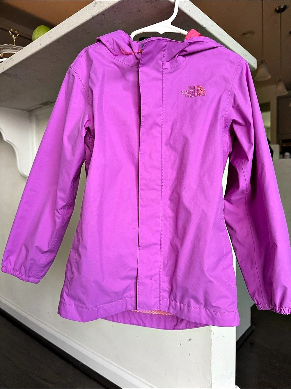 The North Face Hooded Rain Jacket in Pink Like New